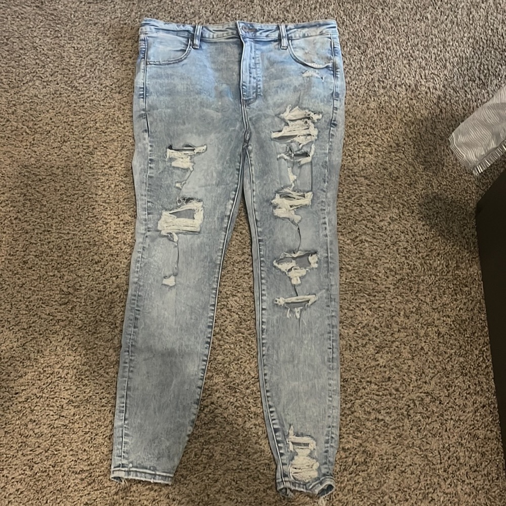 American Eagle 🦅 Super HI-Rise Jegging Next Level Stretch Womens 18 regular NWT